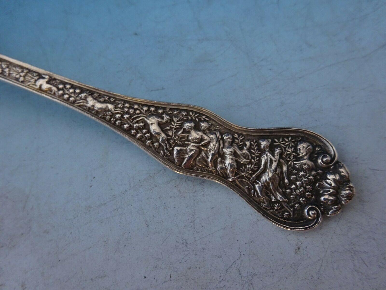 Sterling silver original ice cream spoon gold washed 5 3/4