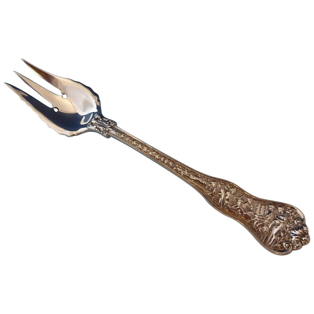 Chrysanthemum by Tiffany and Co. Sterling Silver Salad Fork 3tine 2