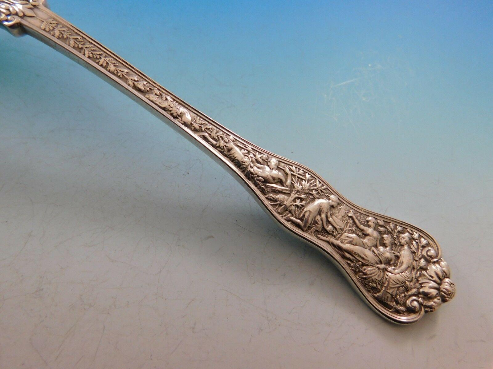 Olympian by Tiffany and Co Sterling Silver Trout Server Gold Washed In Excellent Condition In Big Bend, WI