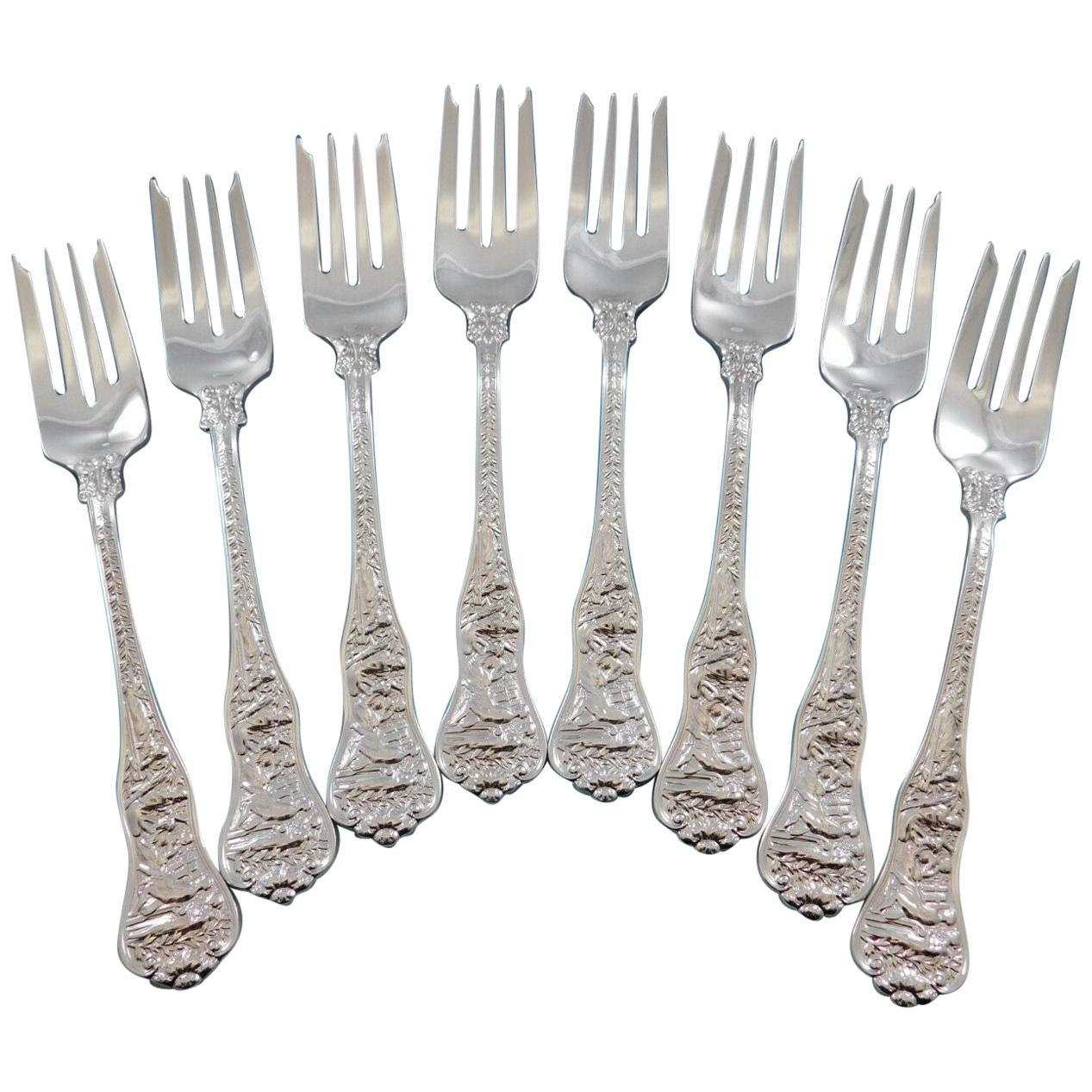 Olympian by Tiffany & Co Sterling Silver Set of 8 Salad Forks New Unused 6 3/4"