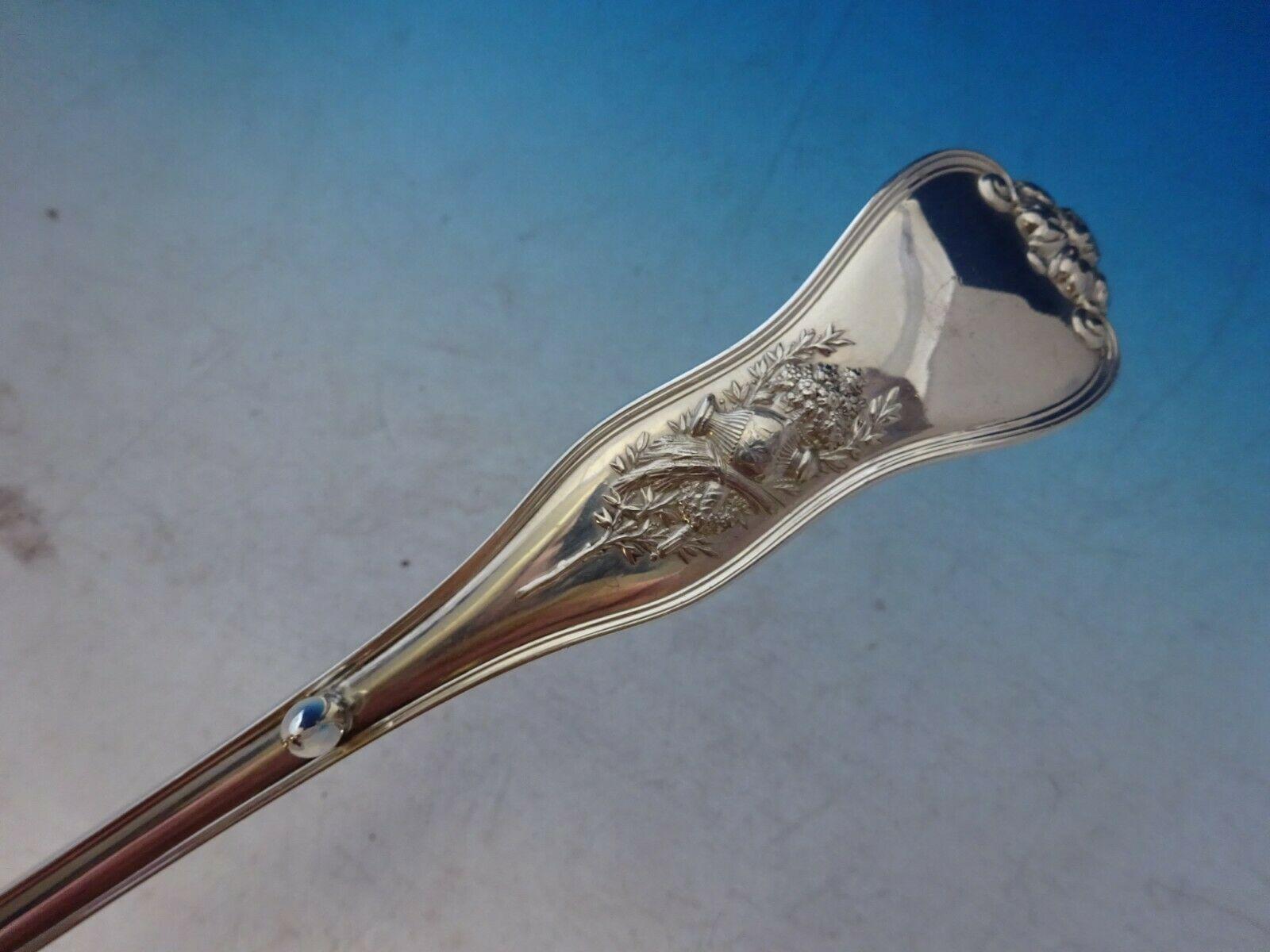 Olympian by Tiffany Sterling Silver Stuffing Spoon with Button C Monogram 2