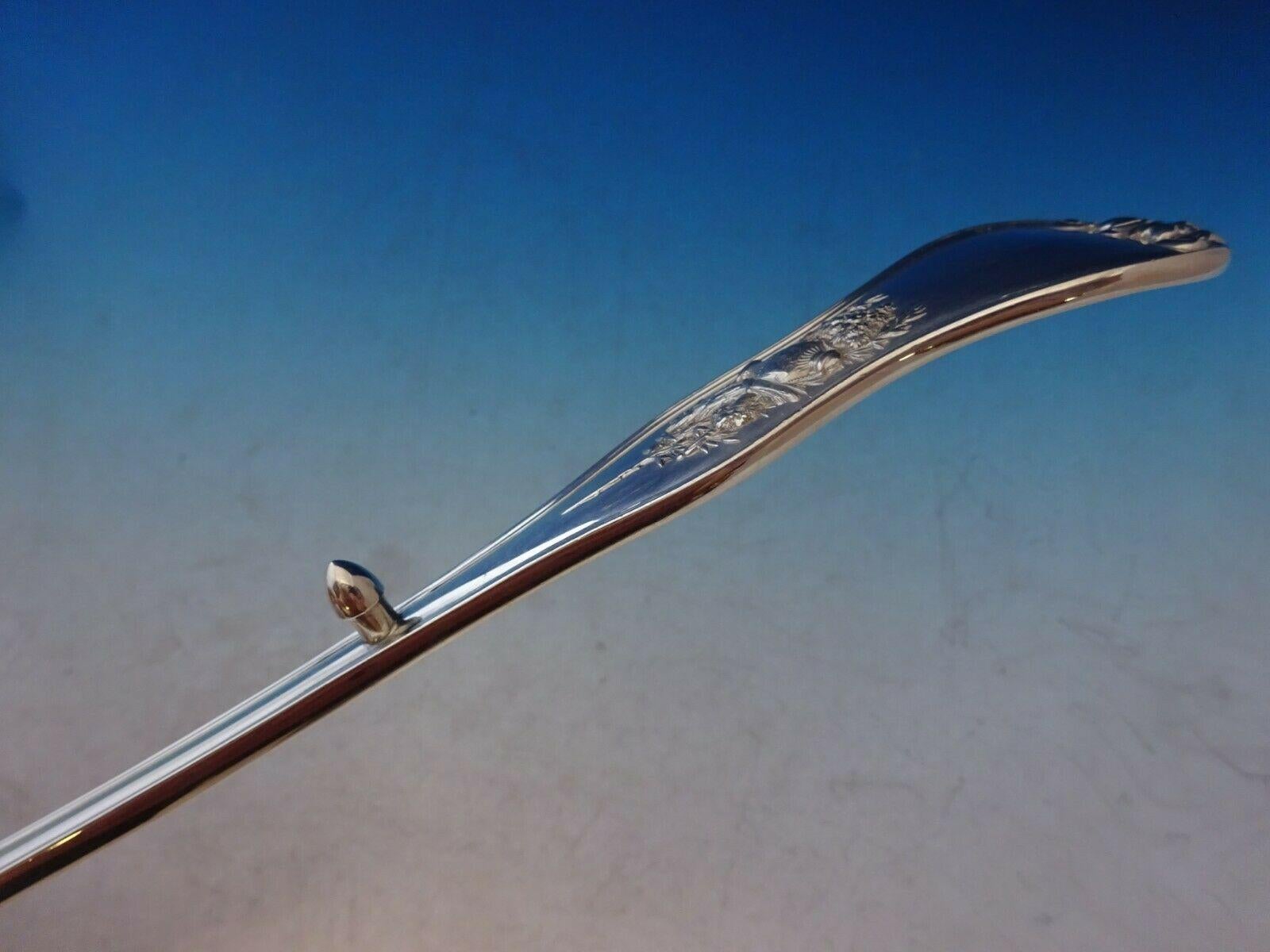 Olympian by Tiffany Sterling Silver Stuffing Spoon with Button C Monogram 3