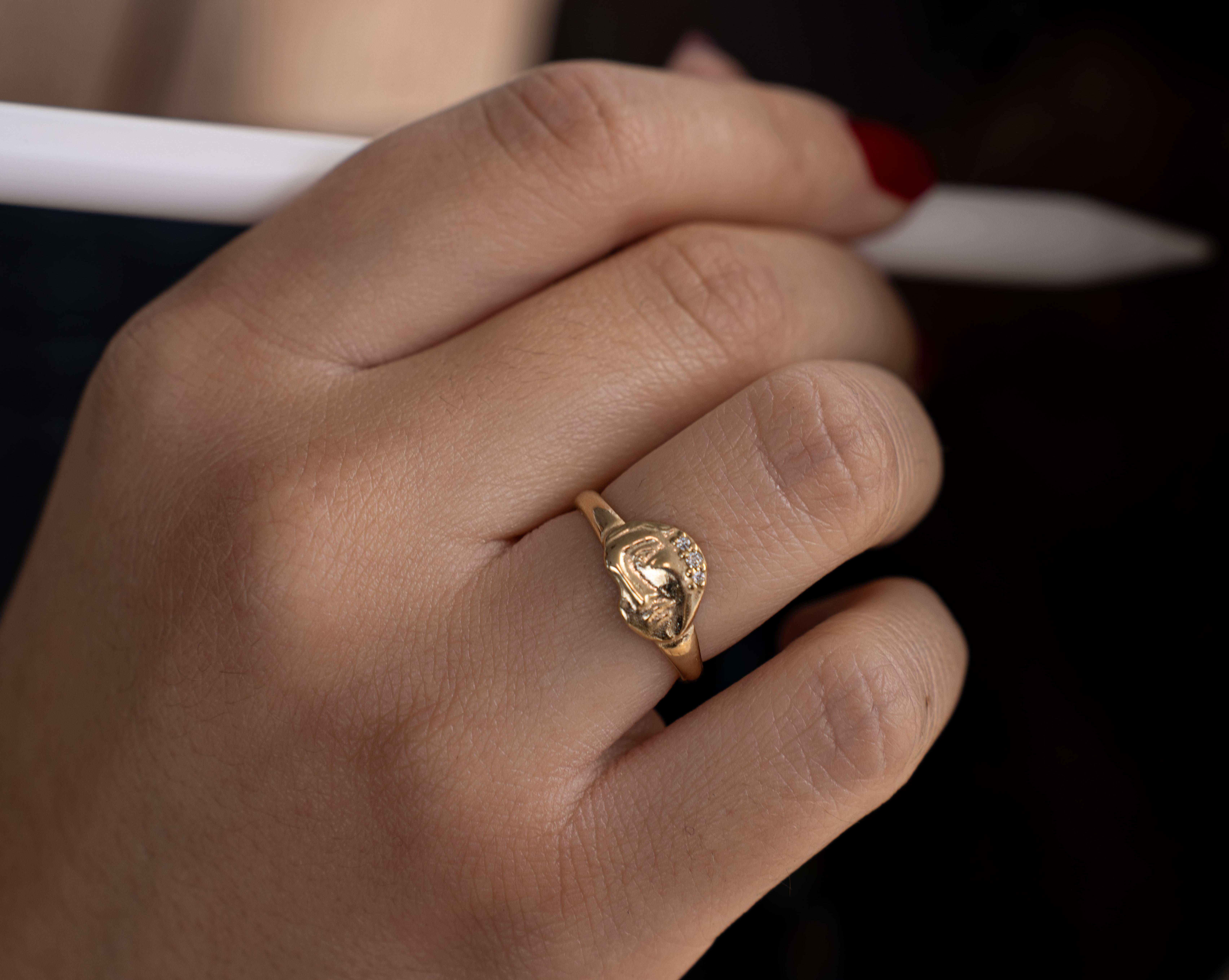 Im Angebot: Olympian Diamant-Vintage-Ring () 6