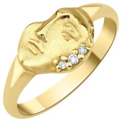Bague vintage avec diamant Olympian