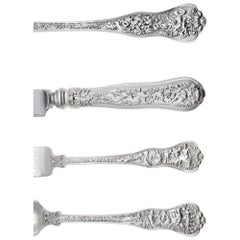 Olympian, Tiffany & Co, Sterling Silver Flatware, 6 Place Setting for 10