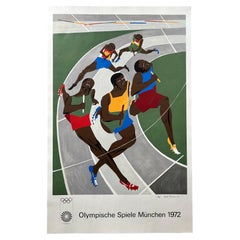 Olympic Games Munich 1972 Limited Edition Signed by Artist Jacob Lawrence