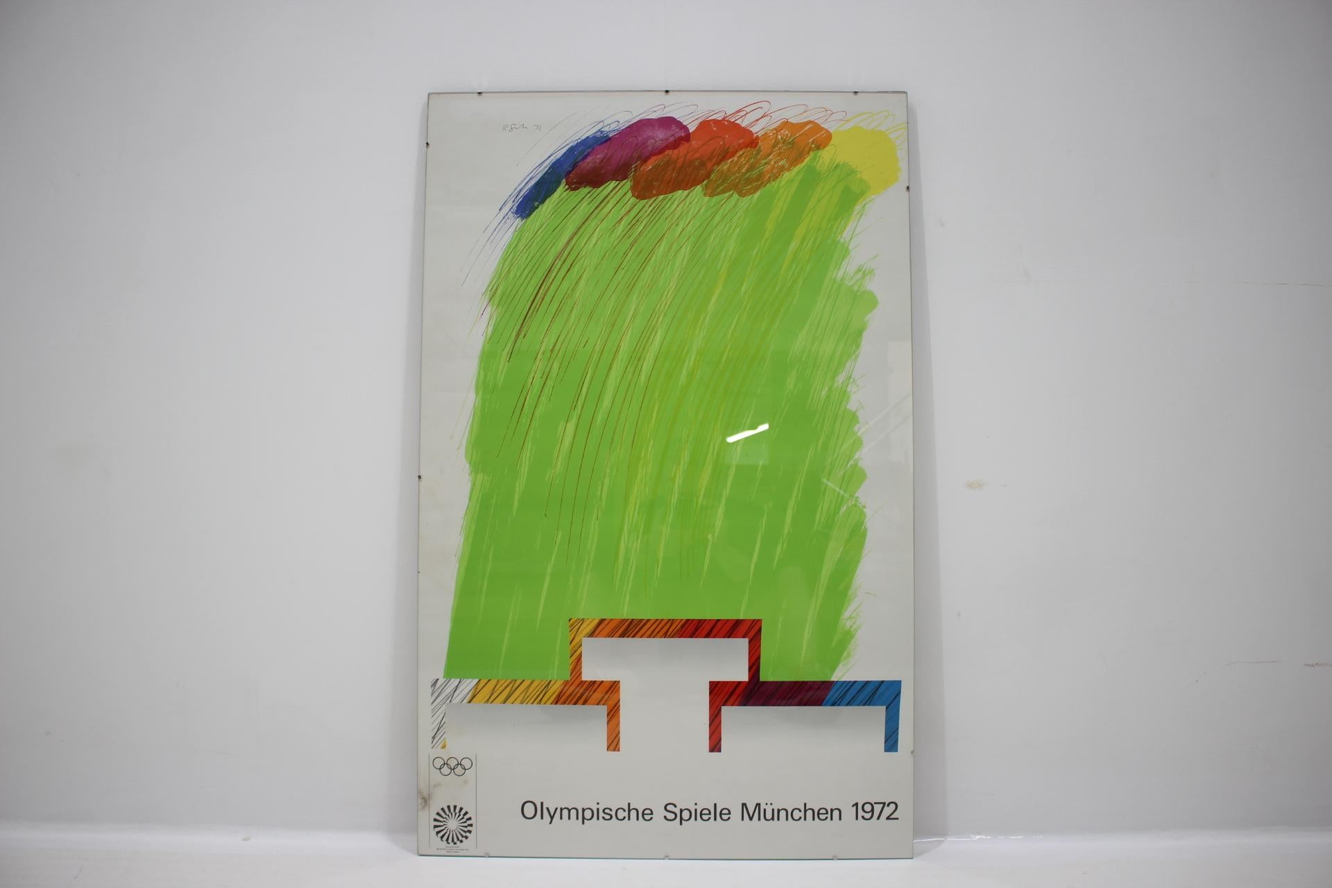 Mid-Century Modern Affiche des Jeux olympiques de Munich 1972 / Olympische Spiele München:: par Richard Smith en vente