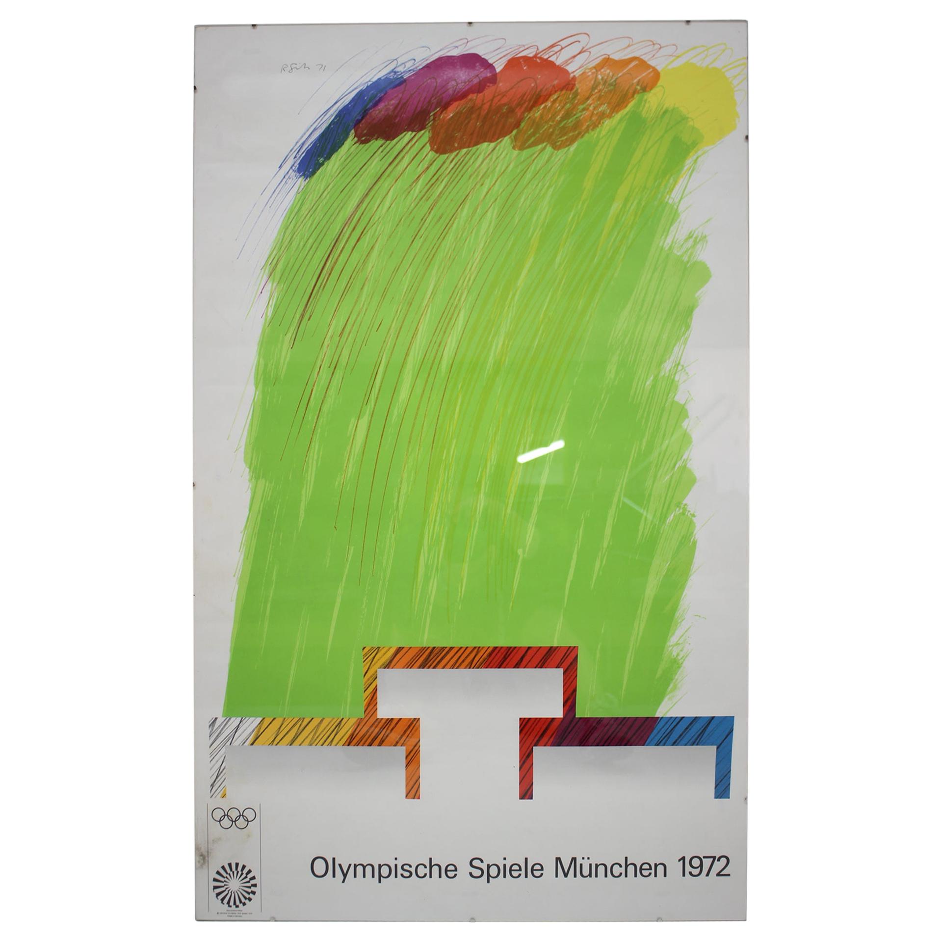 Olympic Games Munich 1972 Poster / Olympische Spiele München, by Richard Smith For Sale