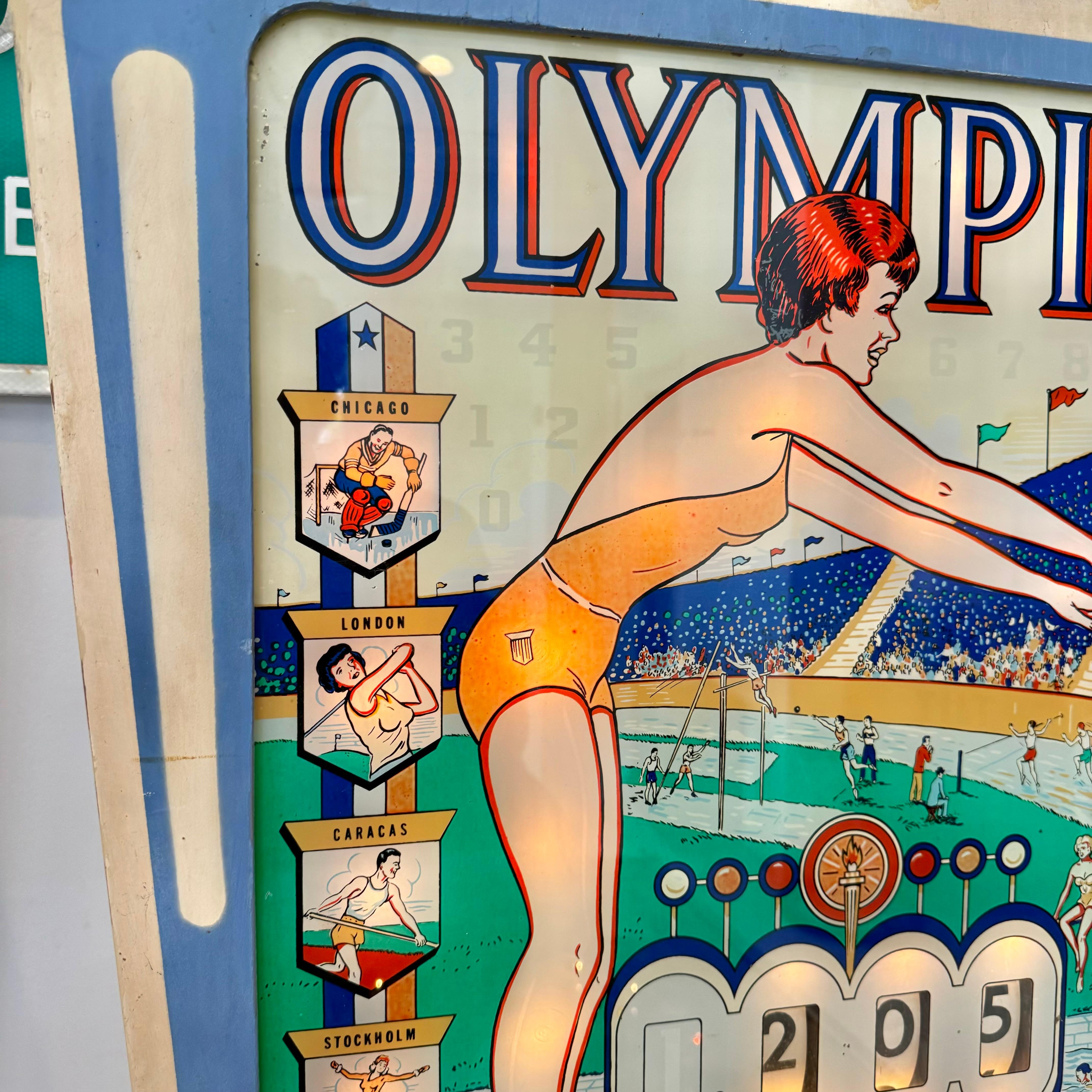 Olympics Pinball Arcade Game, 1962 USA 1