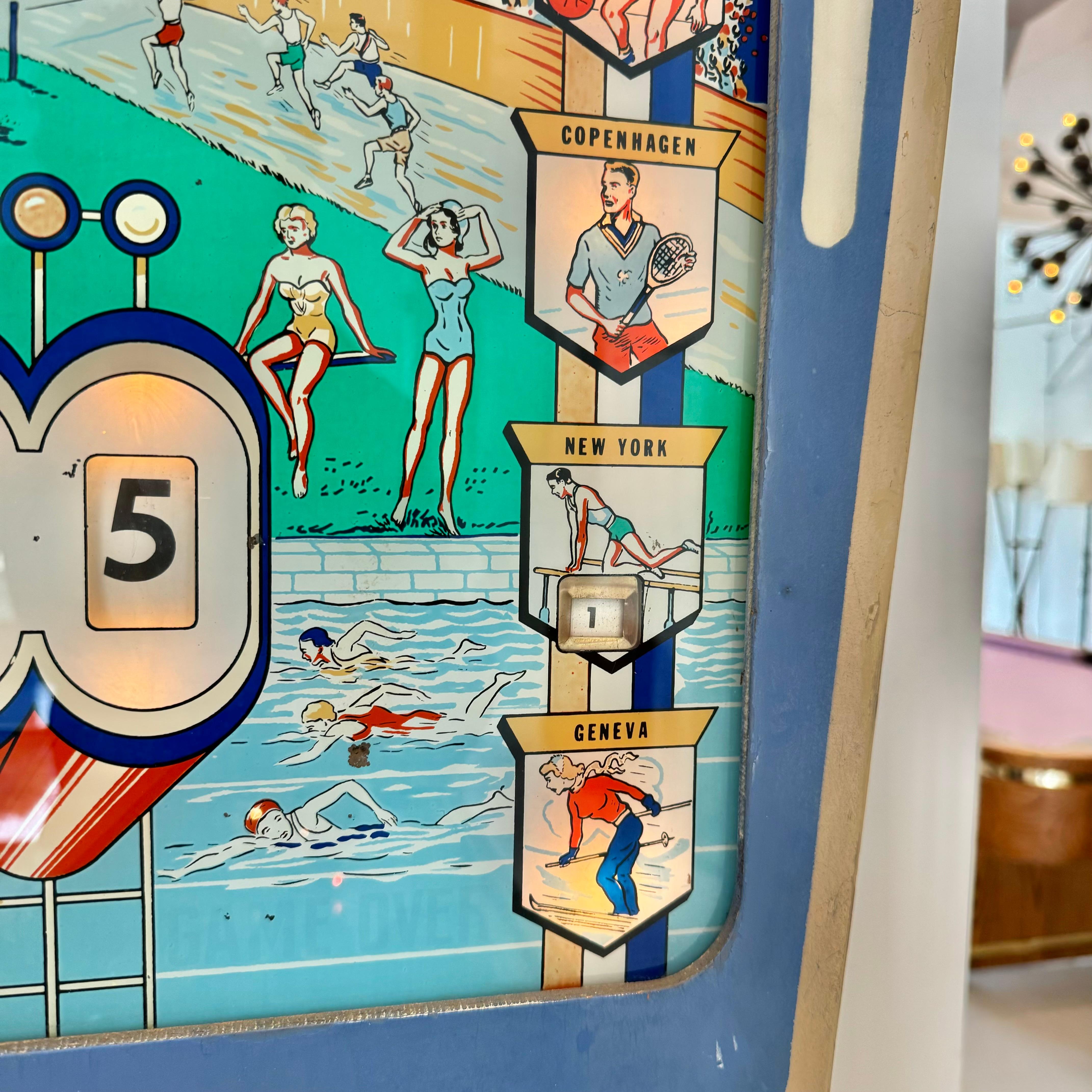 Olympics Pinball Arcade Game, 1962 USA 3