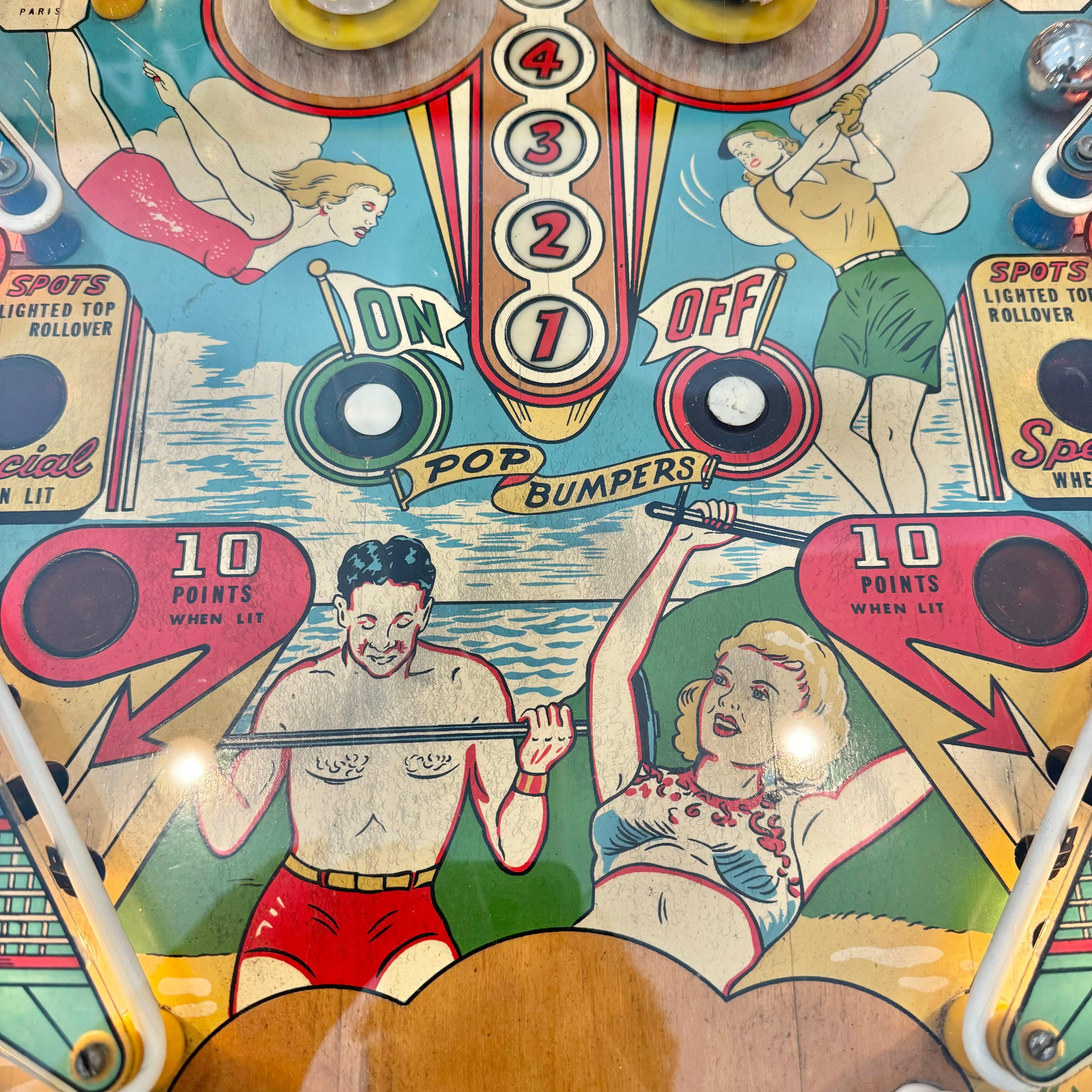 Olympics Pinball Arcade Game, 1962 USA 8