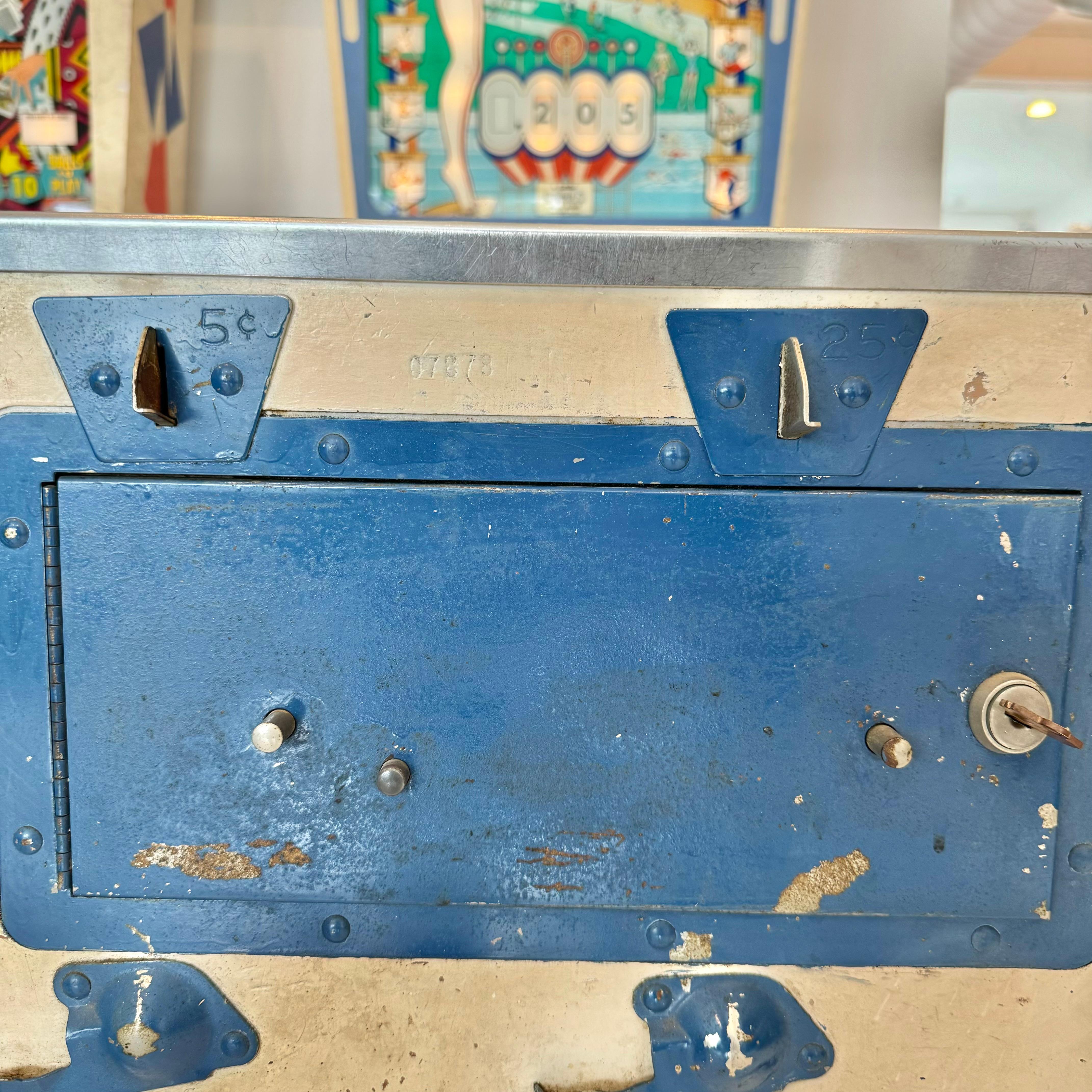 Mid-20th Century Olympics Pinball Arcade Game, 1962 USA