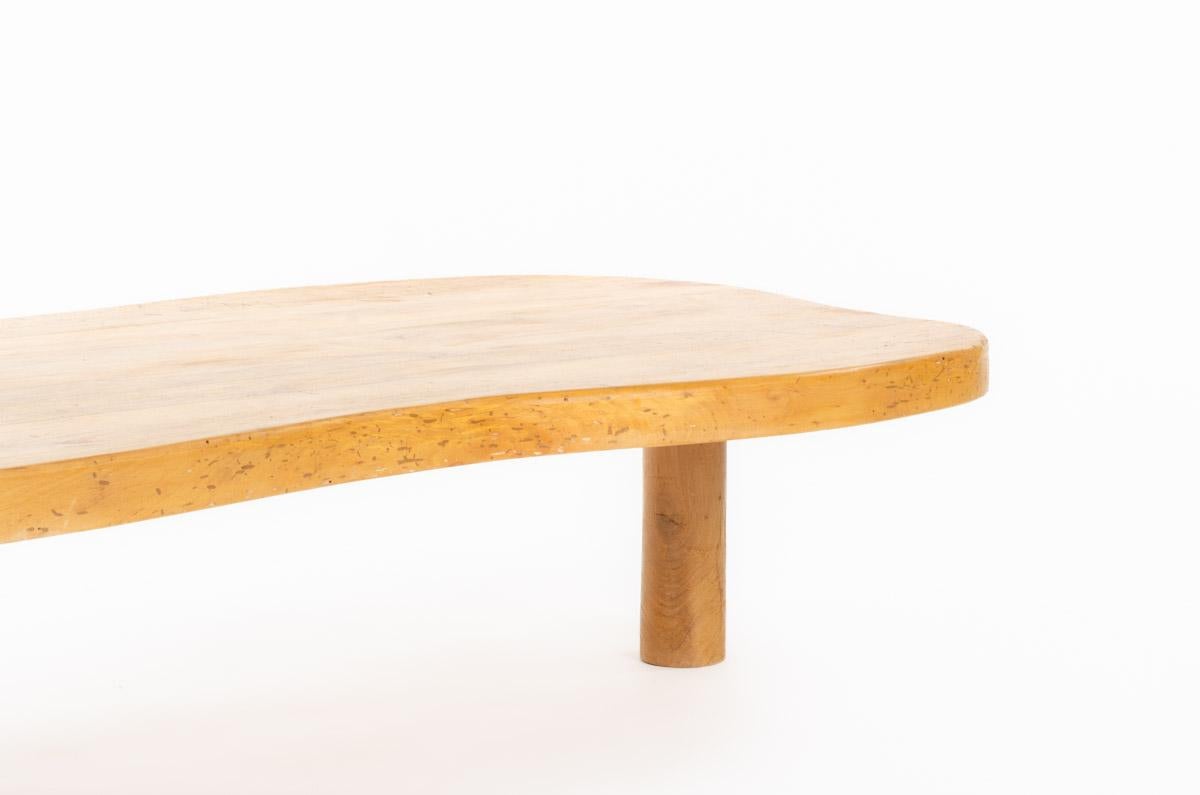 Table basse Olympie en chêne collection G44 en vente 5