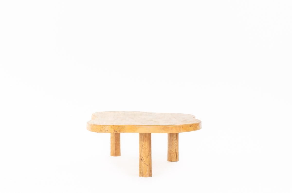 XXIe siècle et contemporain Table basse Olympie en chêne collection G44 en vente