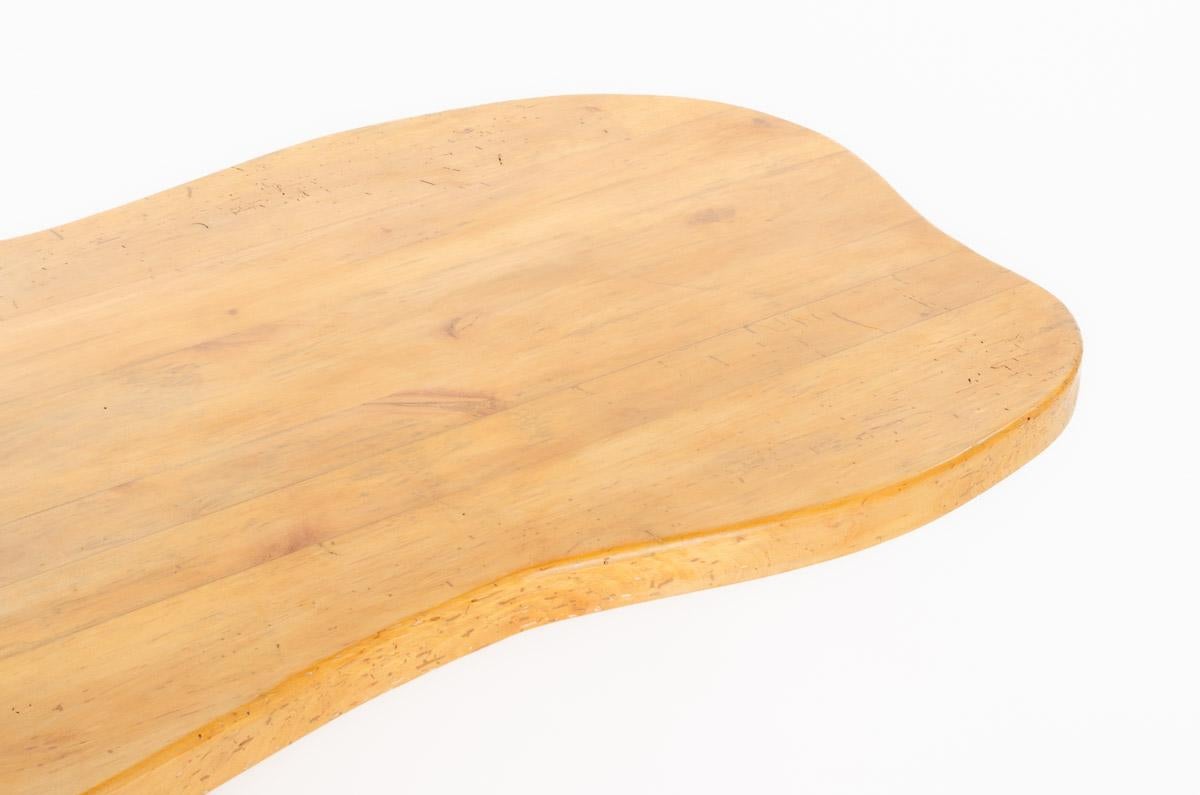 Table basse Olympie en chêne collection G44 en vente 3
