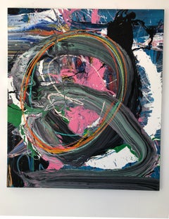 « Série abstraite - Q »   Acrylique sur toile