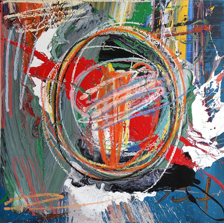 Olympio Untitled 18 Contemporary Abstract Painting Acrylic And