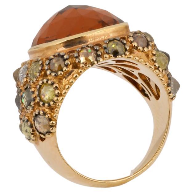 18K 750 Pink Gold
4,51 Carat Diamond Round, Fancy
10,27 Carat CITRINE

Passion & Power Ring
''Passion is energy. Feel the power that comes from focusing on what excites you.”
Passion, as what the dictionary says, is a strong feeling of enthusiasm or