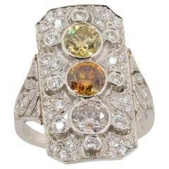 Olympus Art Certified, Pink Diamond, Orange, Yellow Diamond, l'Anello del Potere del Tre