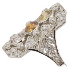 Olympus Art Certified, Pink, Orange, Yellow Diamond, the Power of Three Ring