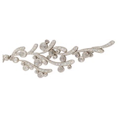 Olympus Art Certified, Unique Art Piece, Diamond, Platinum, ANGEL WINGS Earrings