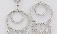 Olympus Art Certified, Arte unica, Oro bianco, Diamante, Orecchini a polvere di stelle