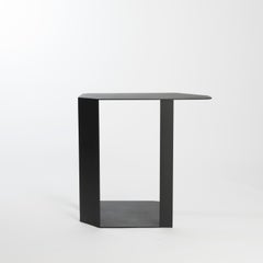 Black minimalist aluminium Laptop Side Table - om37 by mjiila, in stock