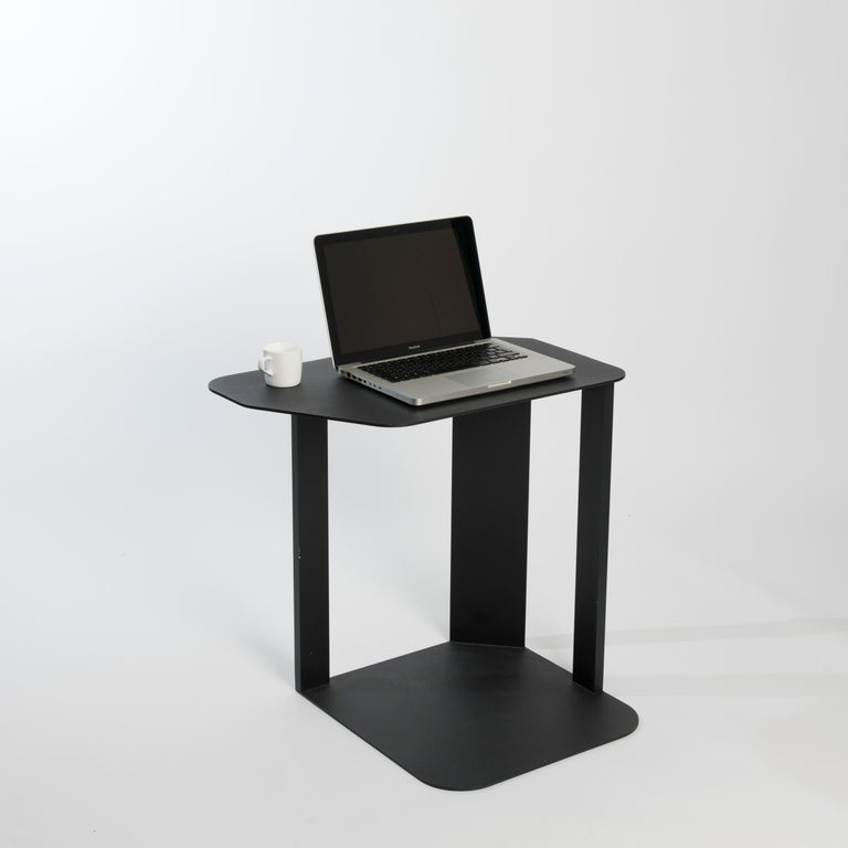 Om37 Black Aluminium Laptop Table by Mjiila For Sale at 1stDibs