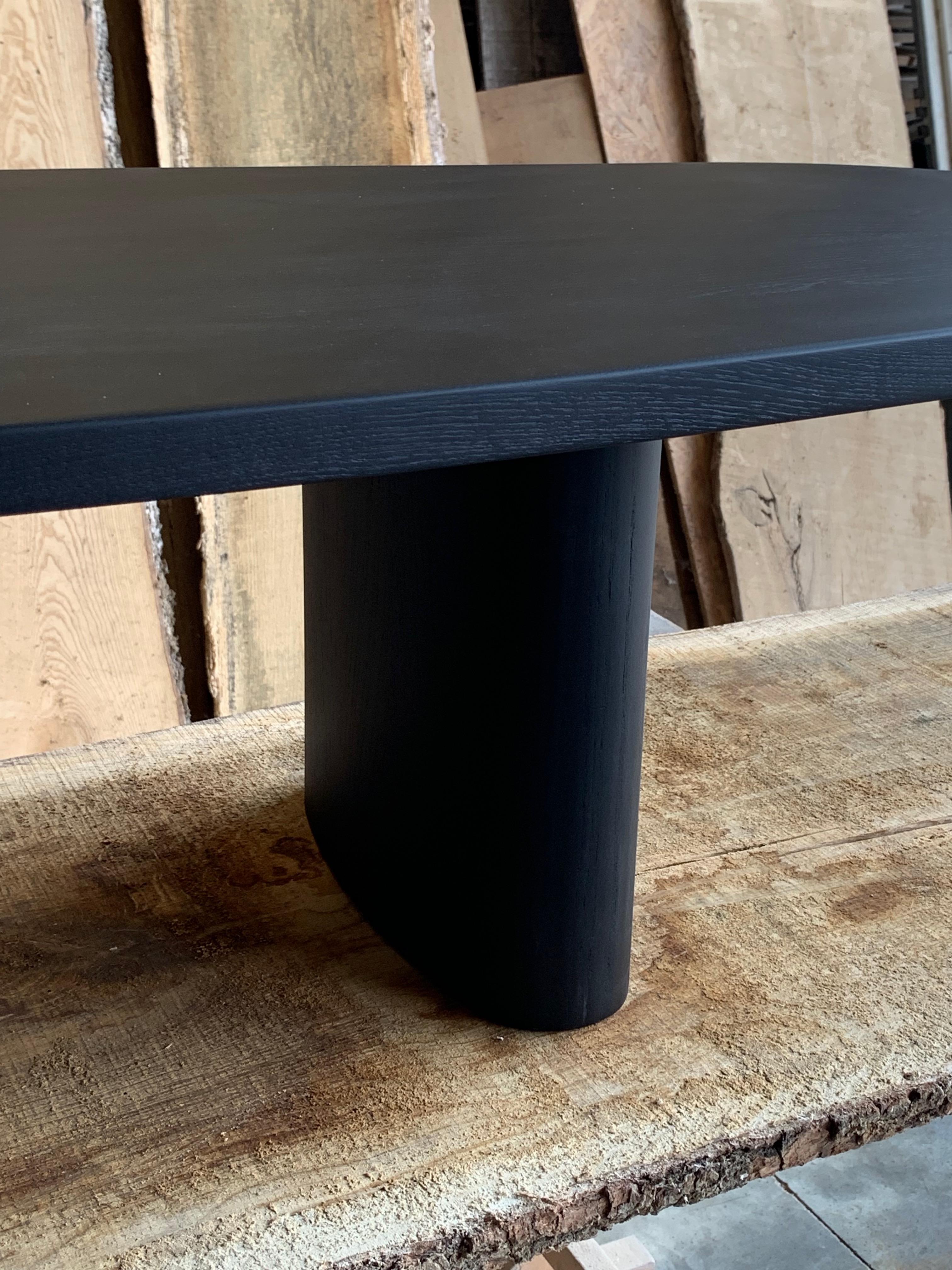 Black Solid Ash Coffee Table - om39 by mjiila In New Condition For Sale In PARIS, FR