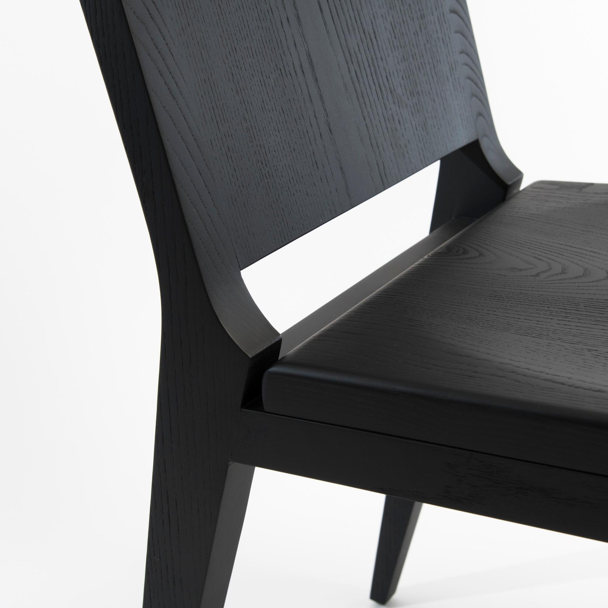 Black Ash Minimal Chair - om5.0 by mjiila For Sale 1
