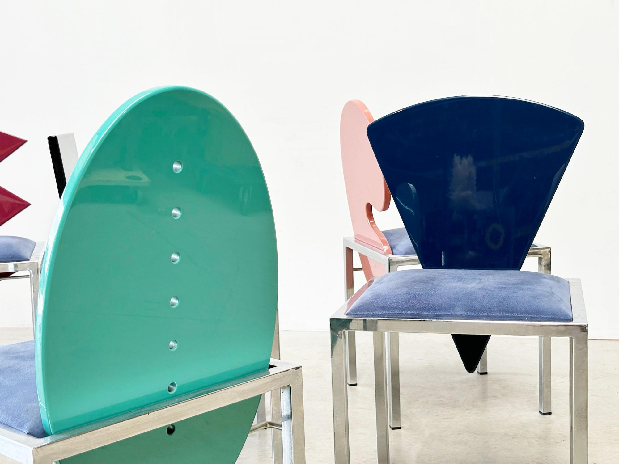 Omaggi Chairs by Salvati & Tresoldi for Saporiti Italia, Set of 6 5