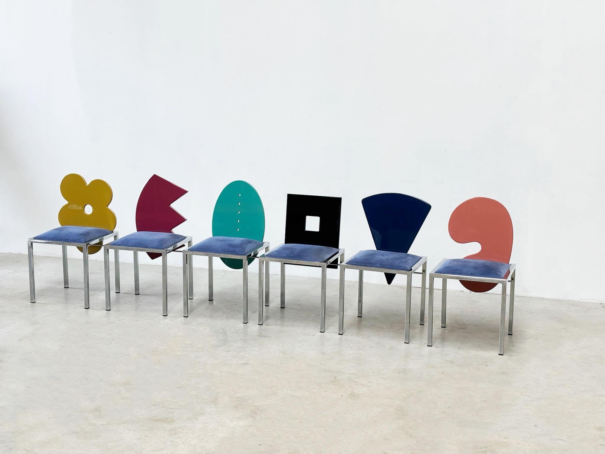 Omaggi Chairs by Salvati & Tresoldi for Saporiti Italia, Set of 6 1