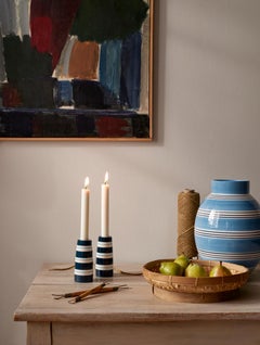 Omaggio Nuovo - Vase bleu   H : 11.8" Ø : 8.7"