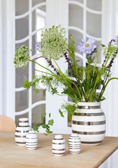 Omaggio Vase Miniature Silver 3 Pcs