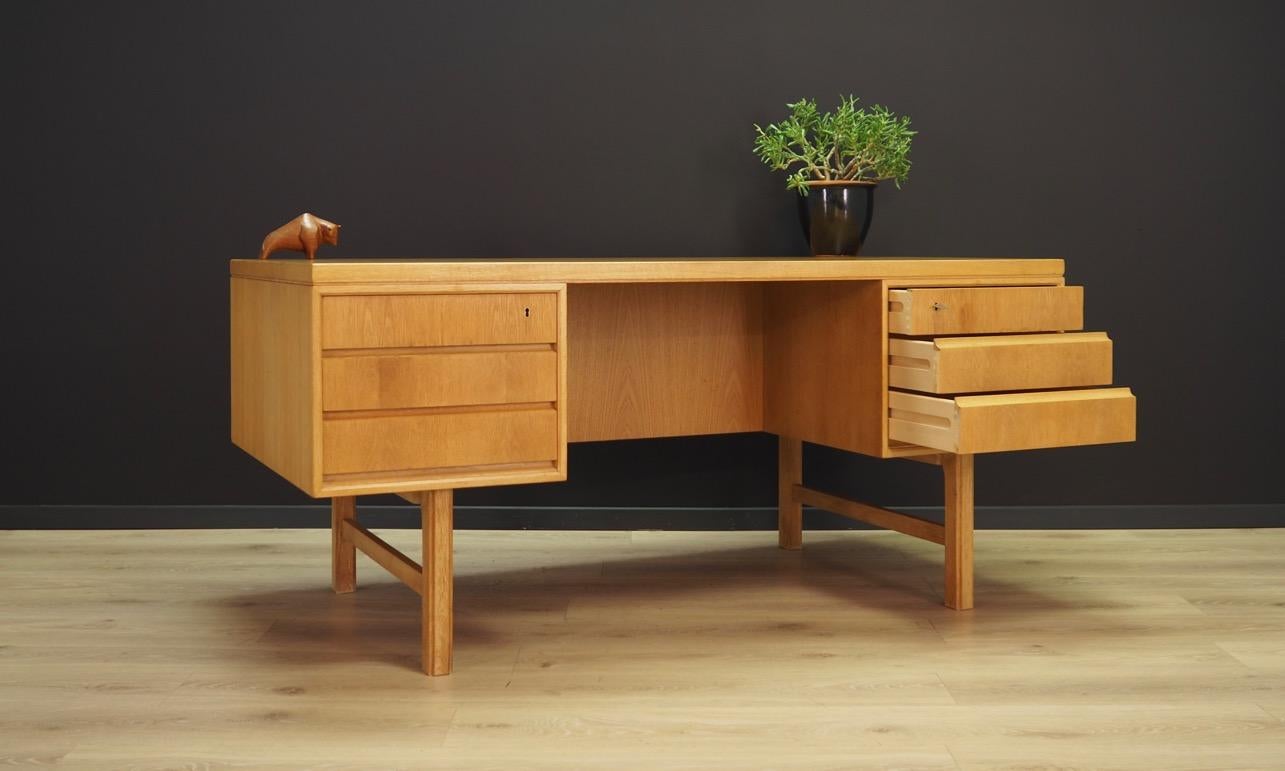 Omann Jun Ash Desk 1960s Vintage Danish Design For Sale 1