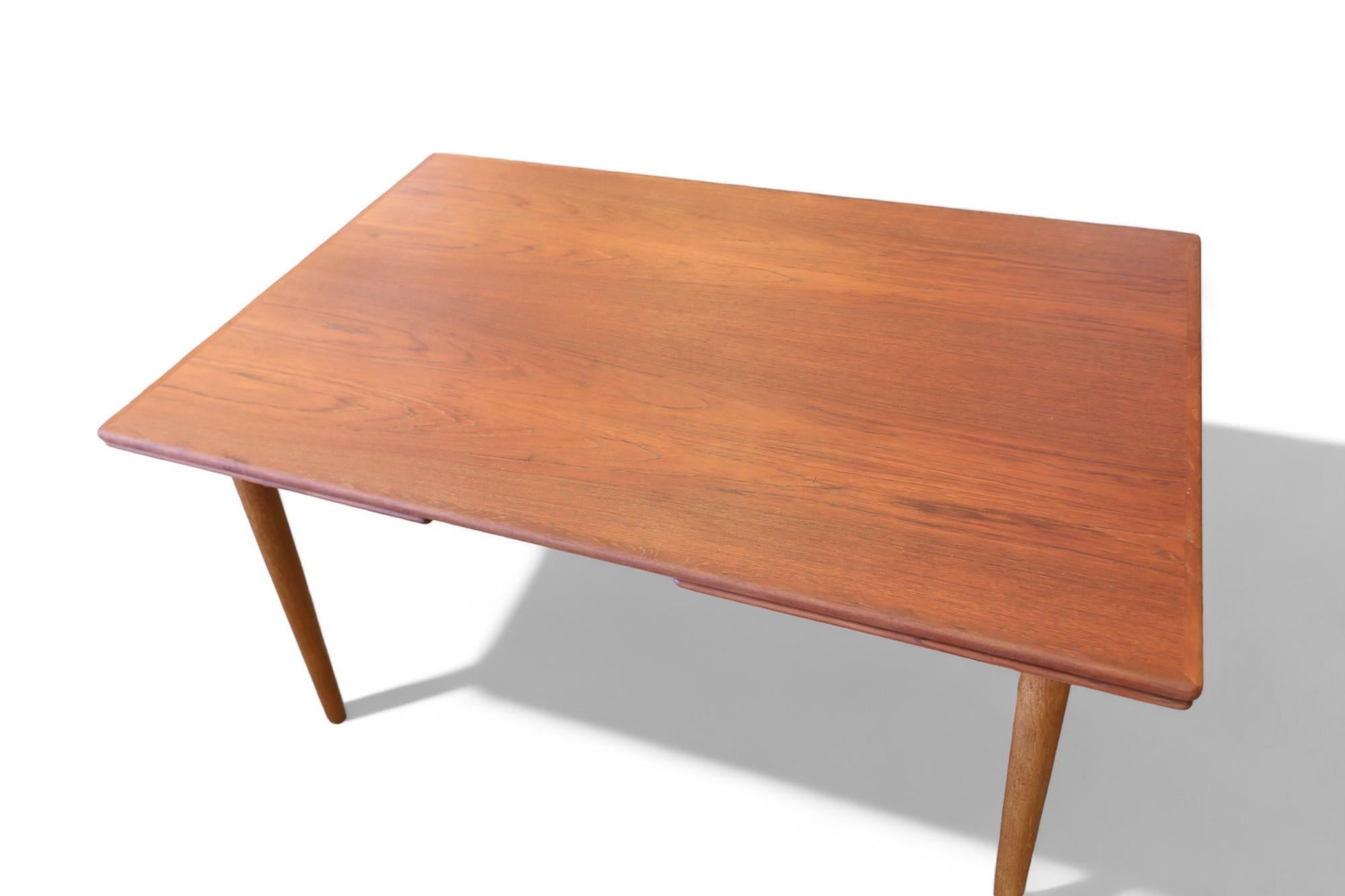Omann Jun Dining Table Mod 50 in Teak with Pull-Out Tops, 1960s For Sale 7