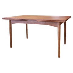 Omann Jun Dining Table Mod 50 in Teak with Pull-Out Tops, 1960s