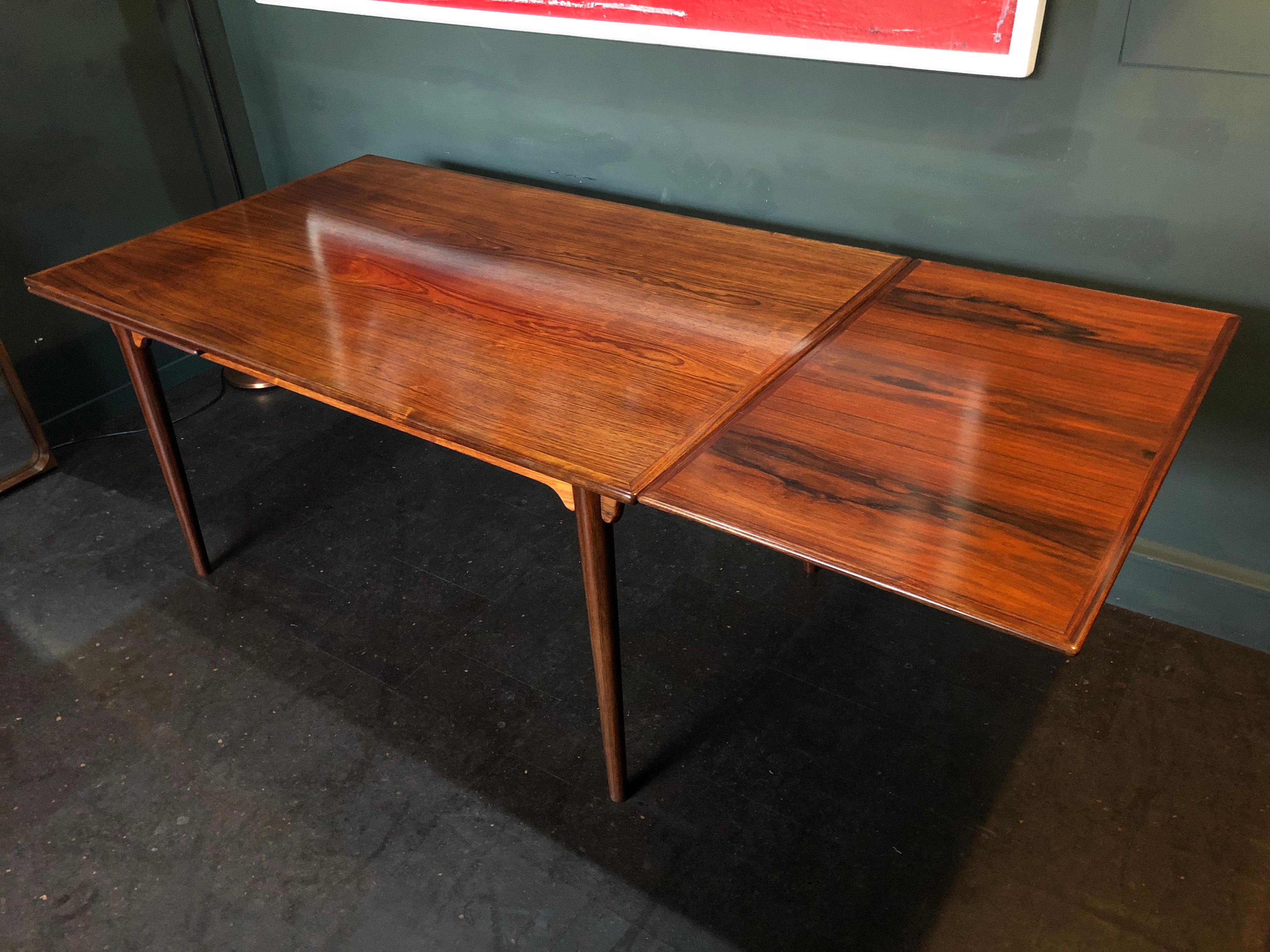 Omann Jun, Gunni Omann, Danish Midcentury Rosewood Dining Table 4