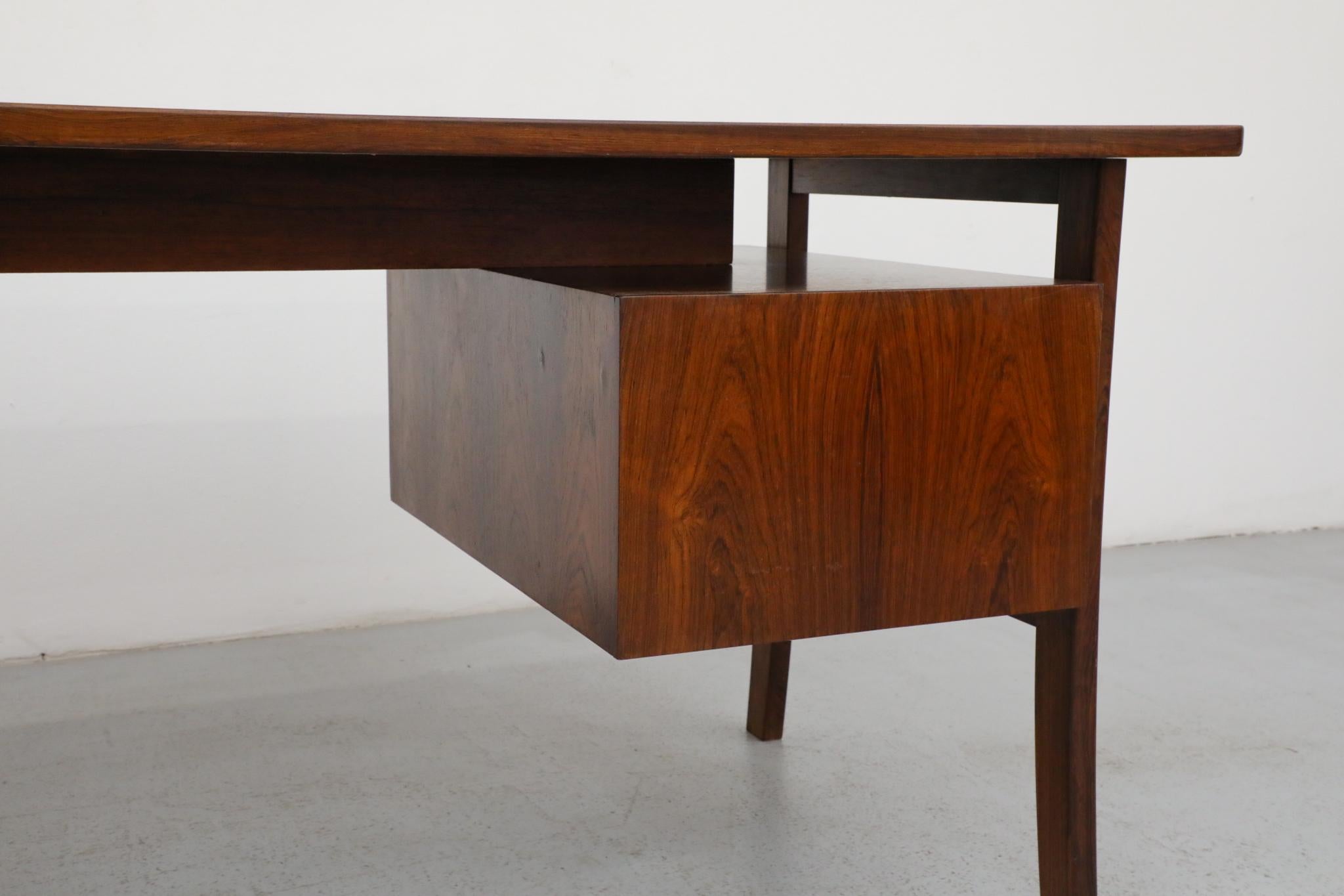 Omann Jun Møbelfabrik Attributed Executive Rosewood Desk with Drawers 6