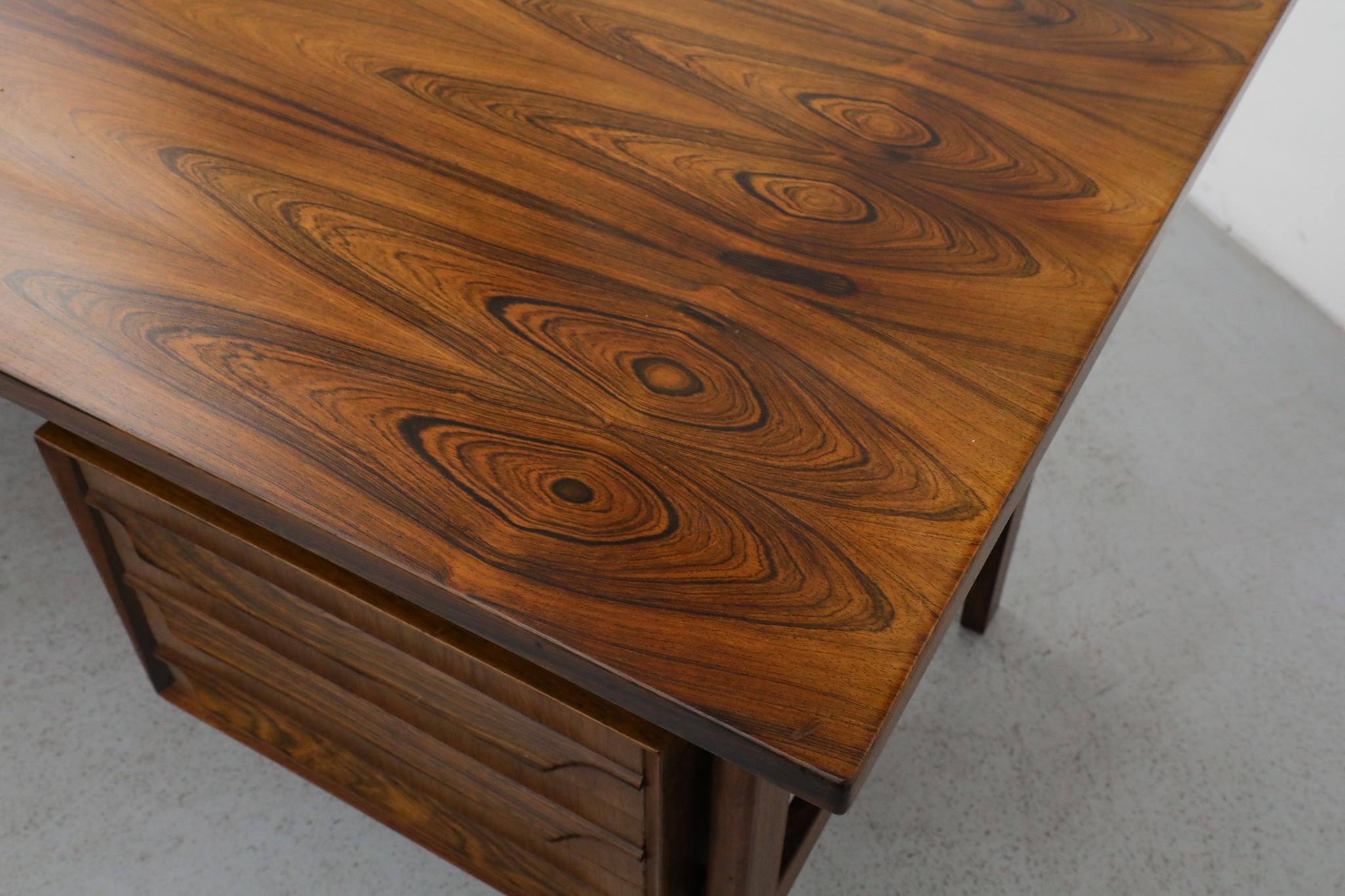 Omann Jun Møbelfabrik Attributed Executive Rosewood Desk with Drawers 9