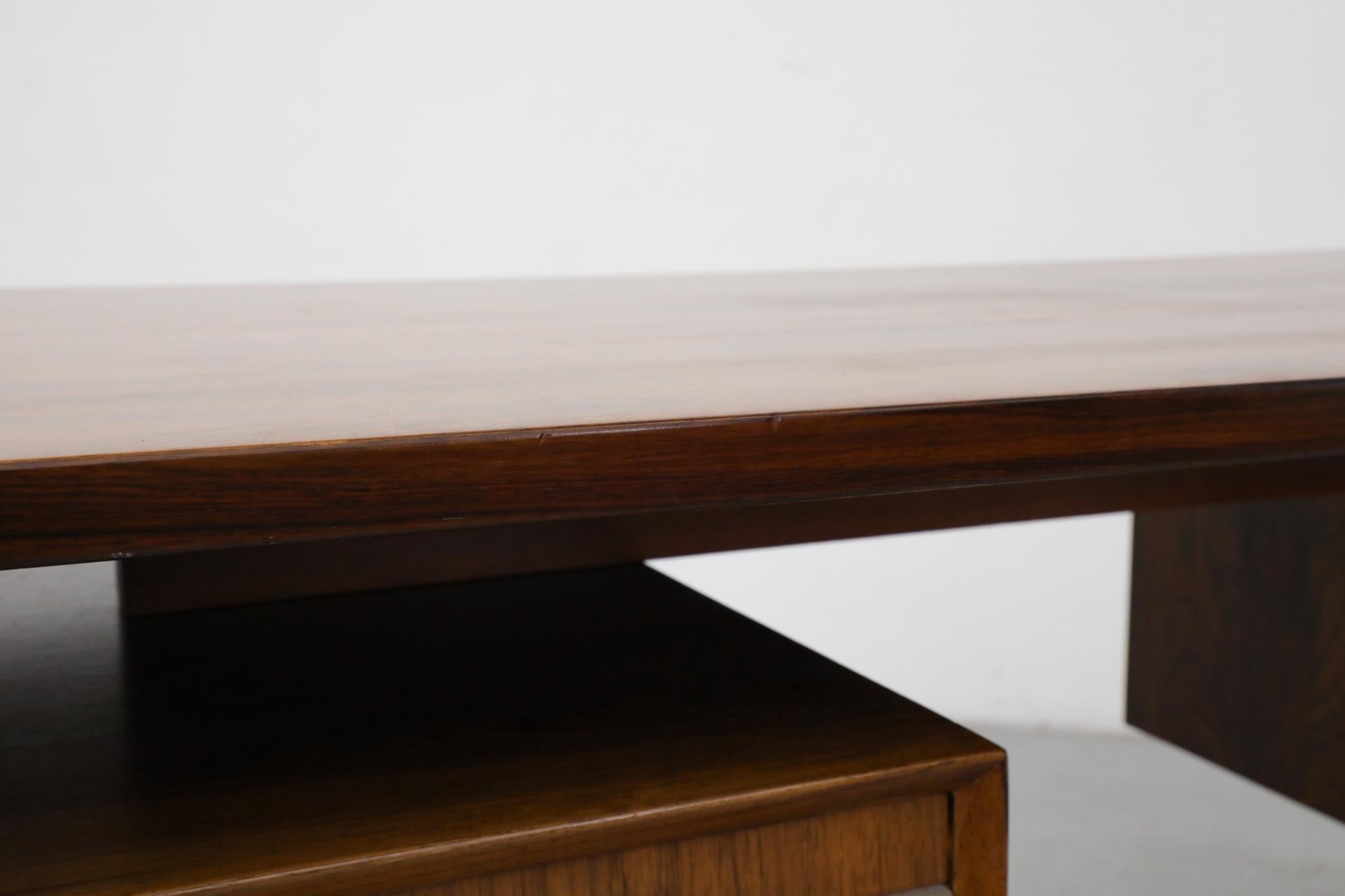 Omann Jun Møbelfabrik Attributed Executive Rosewood Desk with Drawers 14