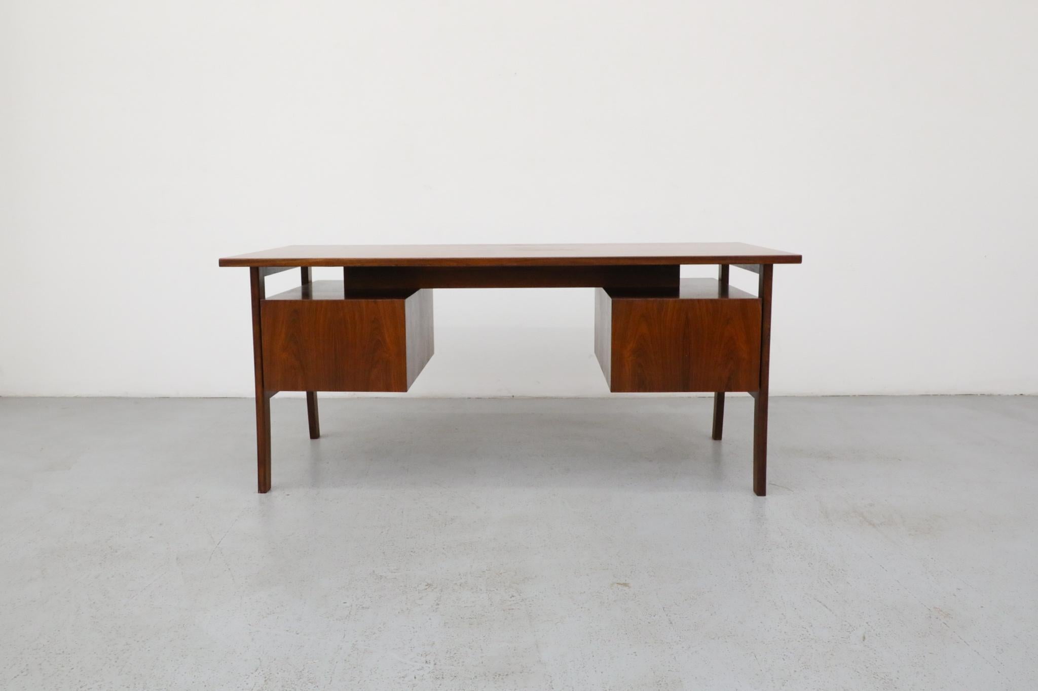 Omann Jun Møbelfabrik Attributed Executive Rosewood Desk with Drawers 3