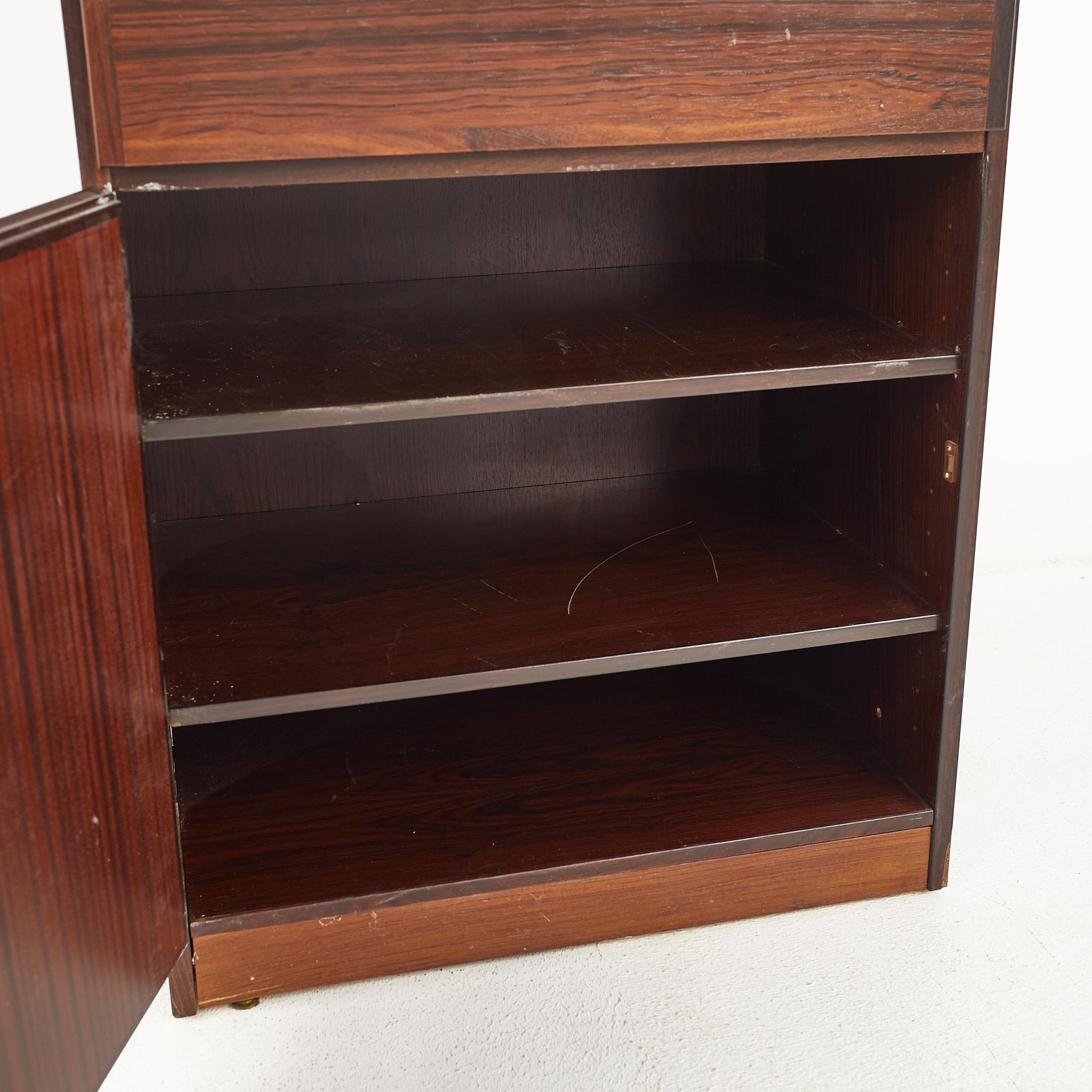 Omann Jun Mid Century Danish Rosewood Bookcase Cabinet For Sale 3