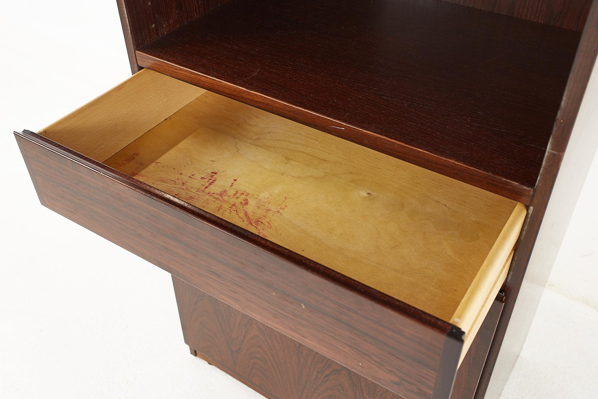 Omann Jun Mid Century Danish Rosewood Bookcase Cabinet For Sale 4
