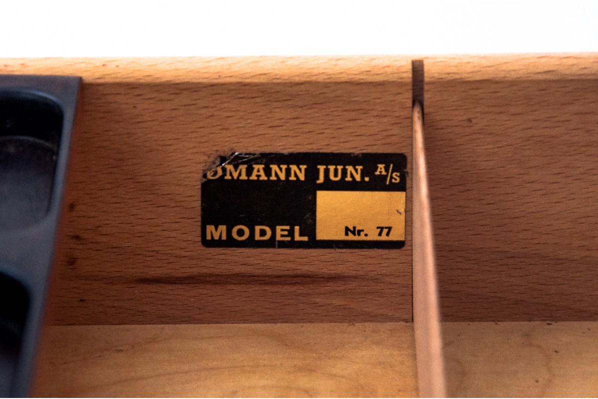 Omann Jun Rosewood Desk, Model 77, 1960s 7