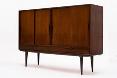 Omann Jun Rosewood Highboard, Denmark, 1960s