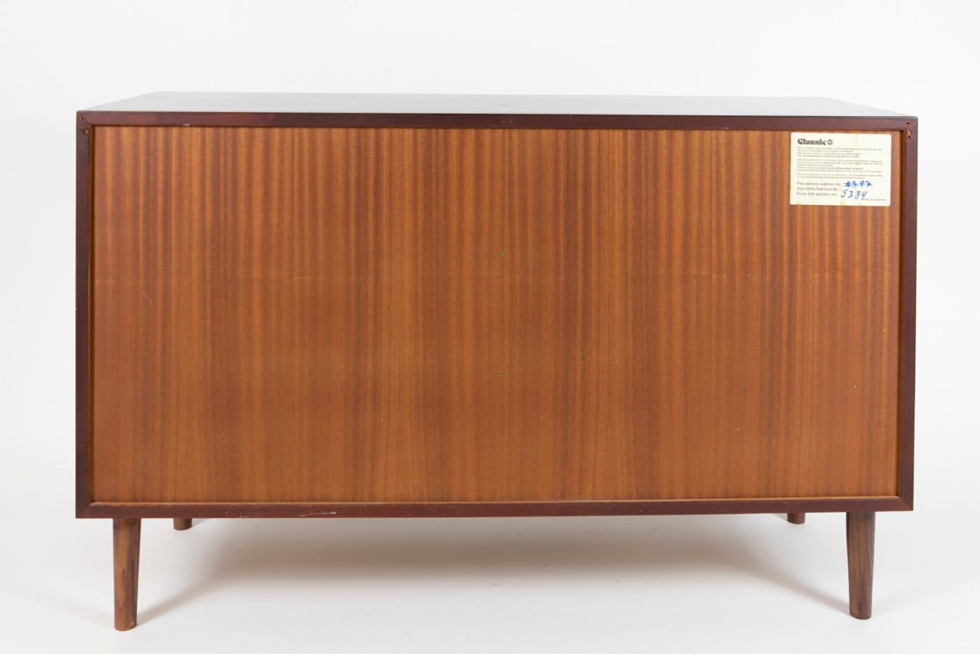 Omann Jun Rosewood Sideboard, Credenza with Drawers Section, Denmark, 1960s 3