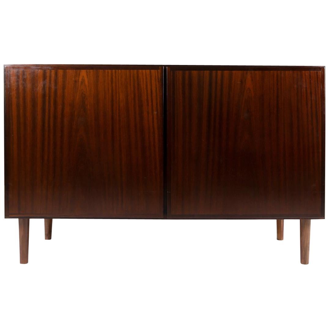 Omann Jun Rosewood Sideboard, Credenza with Drawers Section, Denmark, 1960s