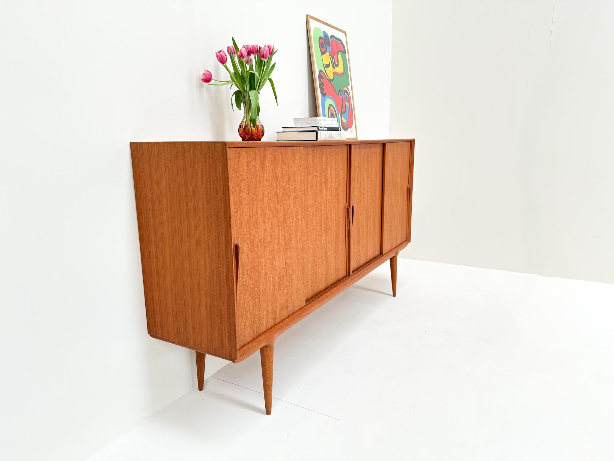 Teak Omann Jun Sideboard Model 19 by Gunni Omann, Denmark, 1960s For Sale