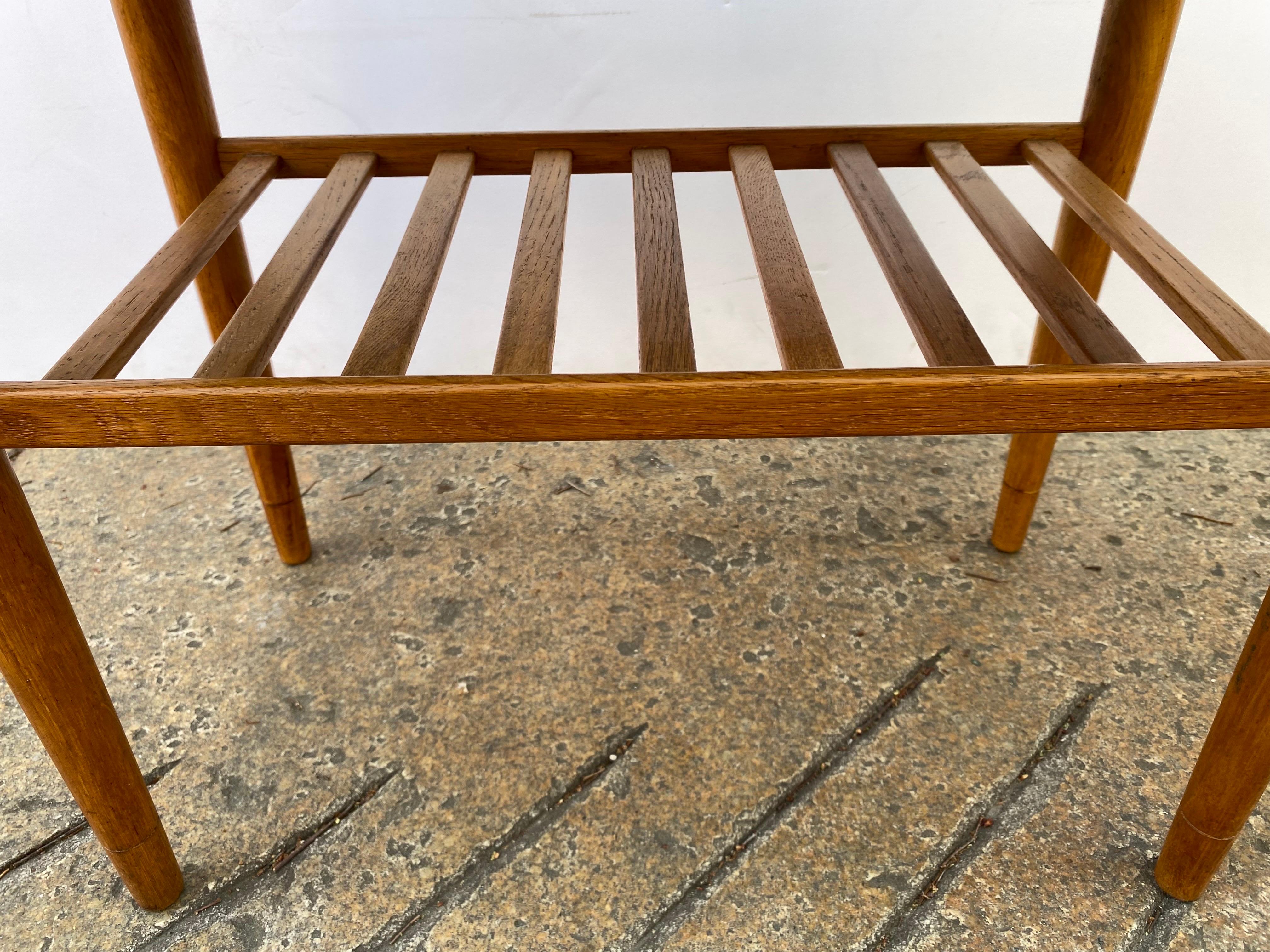 Omann Junior Danish Teak Nightstand In Good Condition In Philadelphia, PA